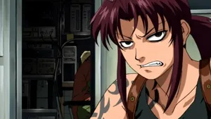 Black Lagoon Revy Annoyed Expression Wallpaper