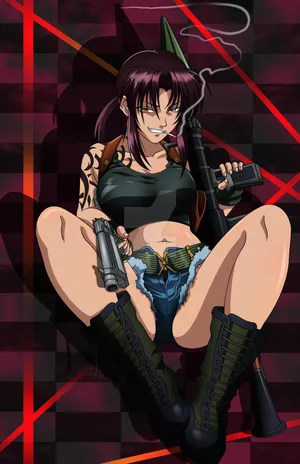 Black Lagoon Revy Armedand Dangerous Wallpaper