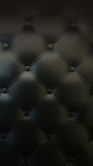 Black Leather Tufted Texture Wallpaper