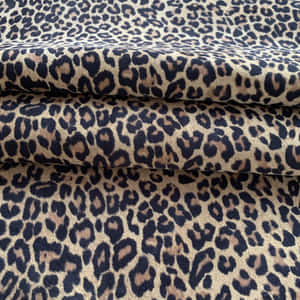 Black Leopard Print Fabric Texture Wallpaper