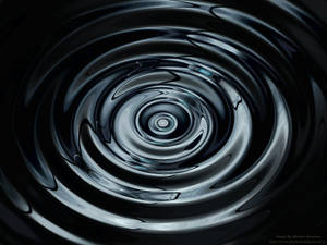 Black Liquid Rippling Wallpaper