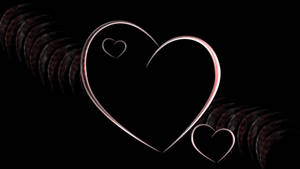 Black Love Heart Wallpaper