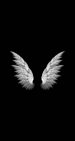 Black Love Wings Wallpaper