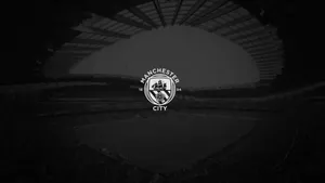 Black Manchester City 4k Logo Wallpaper