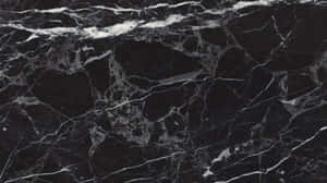 Black Marble With White And Black Streaks Wallpaper