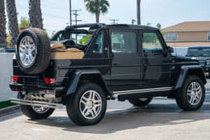 Black Maybach G650 Landaulet Side View Wallpaper