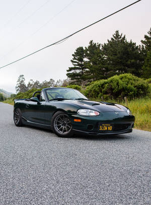 Black Mazda Roadster Slow Nb Wallpaper