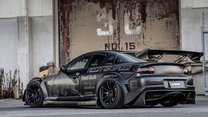 Black Mazda Rx-8 Red Bull Wallpaper