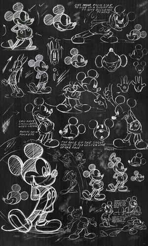 Black Mickey Mouse Phone 1204 X 2000 Wallpaper