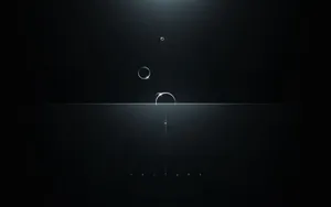 Black Minimal Insight Bubbles Wallpaper