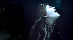 Black Mirror Scene Of A Drowning Girl Wallpaper