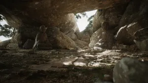 Black Myth Wukong Cave Exploration Wallpaper