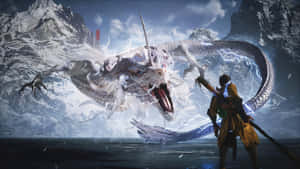Black Myth Wukong Dragon Battle Wallpaper