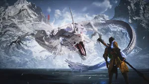 Black Myth Wukong Dragon Battle Wallpaper