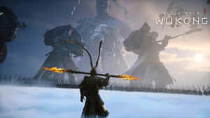 Black Myth Wukong Epic Battle Scene Wallpaper