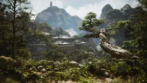 Black Myth Wukong Scenic Landscape Wallpaper