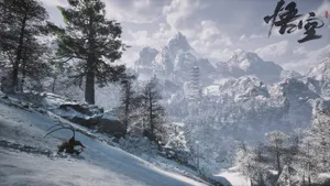 Black Myth Wukong Snowy Mountain Wallpaper