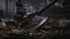 Black Myth Wukong Weapon Detail Wallpaper