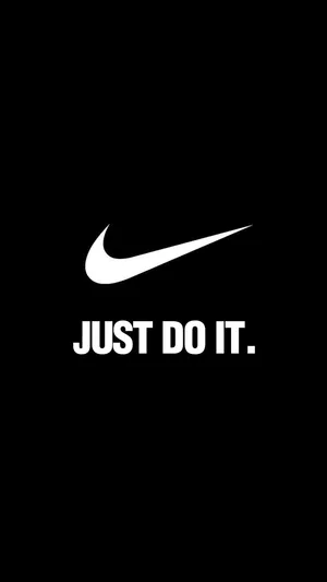 Black Nike Just Do It Wallpaper