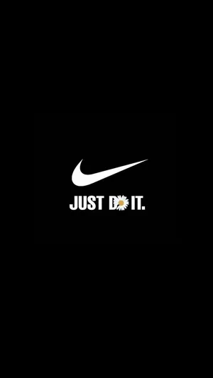 Black Nike Slogan Wallpaper