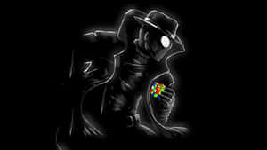 Black Noir Rubiks Cube Mystery Wallpaper