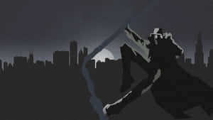 Black Noir Silhouette Cityscape Wallpaper