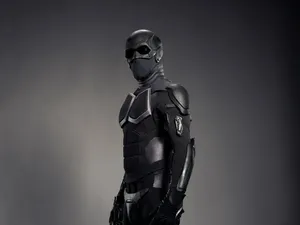 Black Noir Superhero Costume Wallpaper