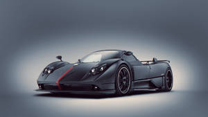 Black Pagani Zonda F Wallpaper