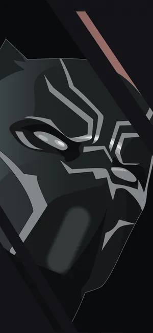 Black Panther Mask Marvel Iphone X Wallpaper