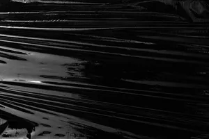 Black Plastic Stretched Wallpaper