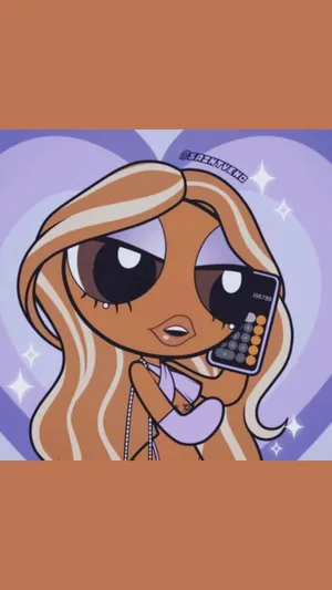 Black Powerpuff Girls With Straight Hair Wallpaper