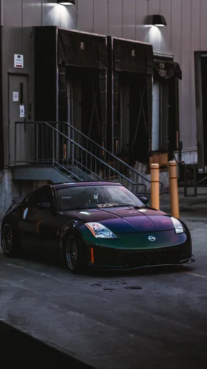Black Purple Nissan 350z Iphone Wallpaper