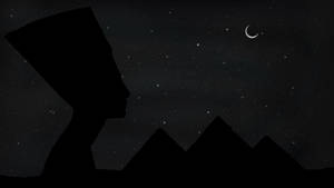 Black Pyramids With Sphinx Head Wallpaper