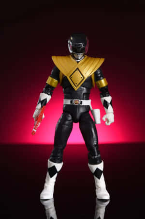 Black Ranger Action Figure Portrait Wallpaper