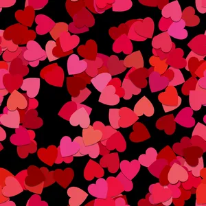 Black Red 4k Hearts Wallpaper