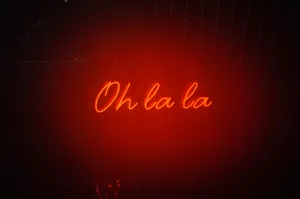 Black Red 4k Neon Sign Wallpaper