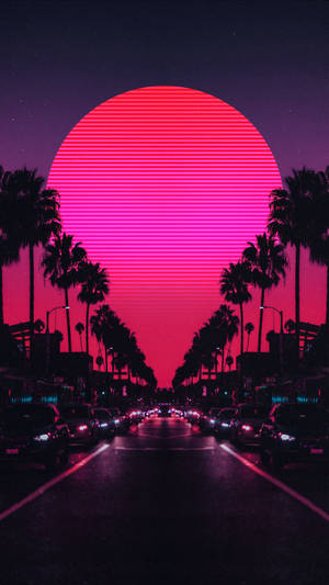 Black Road Pink Sky Best Hd Wallpaper