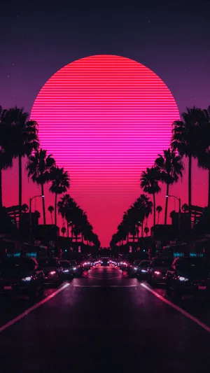 Black Road Pink Sky Best Hd Wallpaper