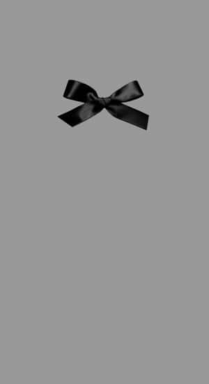 Black Satin Bow Wallpaper