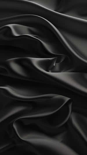 Black Satin Fabric Texture Wallpaper