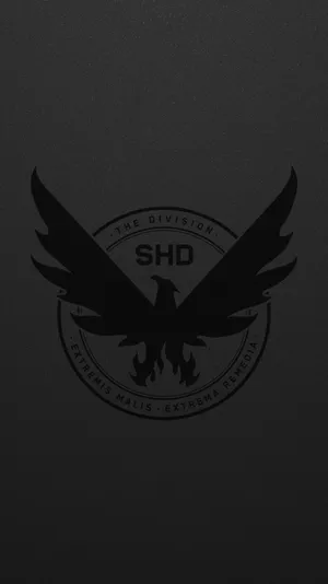 Black Shd The Division Phone Logo Wallpaper