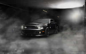 Black Shelby G T500 In Smoke Wallpaper