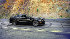 Black Shelby G T500 Mountain Road Wallpaper