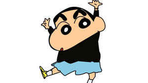 Black Shirt Shinchan Aesthetic Wallpaper