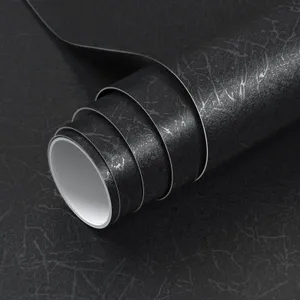 Black Silk Roll Texture Wallpaper