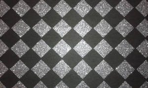 Black Silver Glitter Diamond Pattern Wallpaper