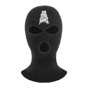 Black Ski Mask With White Design Wallpaper