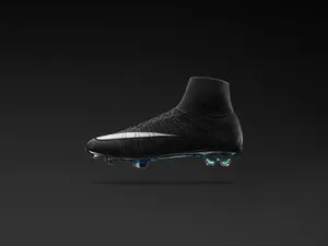 Black Soccer Cleaton Dark Background Wallpaper