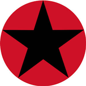 Black Star On Red Wallpaper