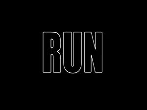 Black Theme Run Wallpaper